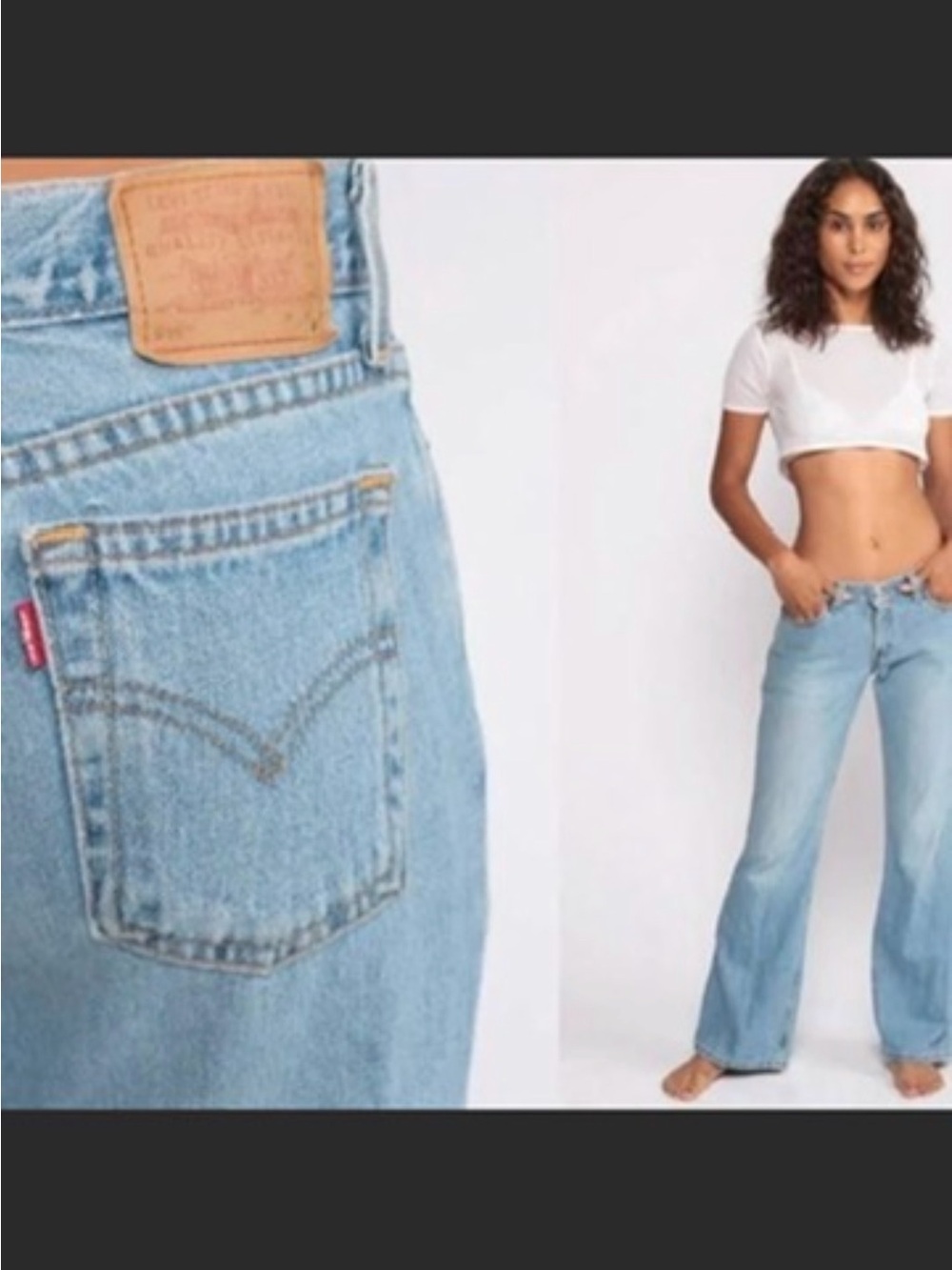 Levi’s Ladies Vintage Y2K “Superlow” Rise Bootcut Jeans. (Juniors) Size OL JR.